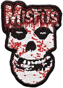 Misfits- Bloody Skull (Die Cut) embroidered patch (ep159)