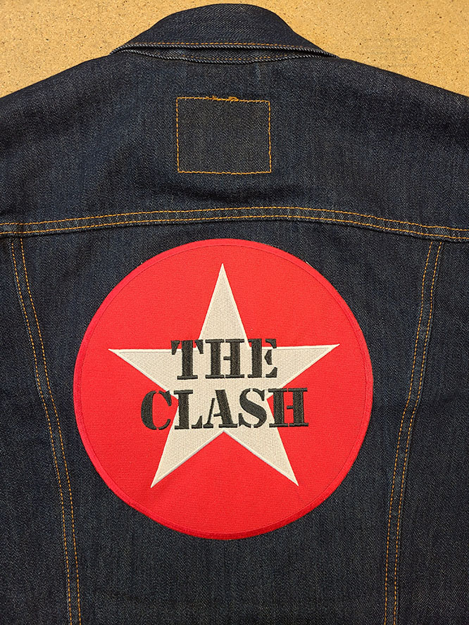 Clash- Star embroidered back patch