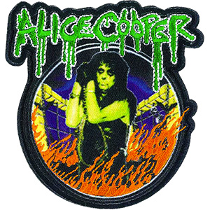 Alice Cooper- In Flames embroidered patch (ep981)