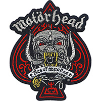 Motorhead- Metallic Ace Of Spades embroidered patch (ep992)