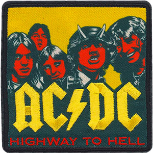 AC/DC- Highway To Hell (Red Faces) Embroidered patch (ep1039)