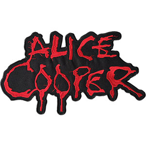 Alice Cooper- Logo embroidered back patch