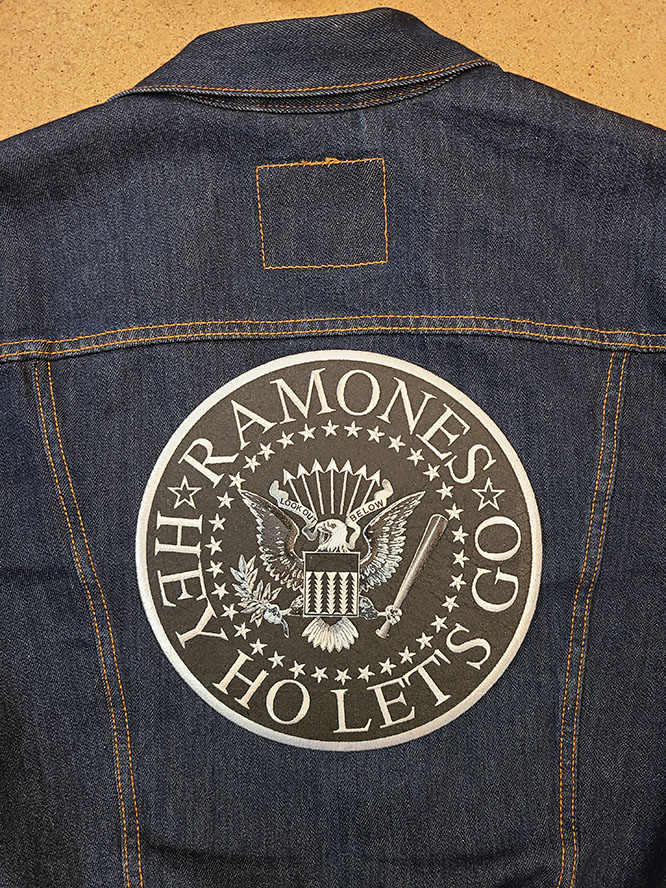 Ramones- Hey Ho Let's Go Seal embroidered back patch