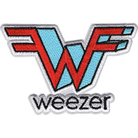 Weezer- Red & Blue W And Logo embroidered patch (ep59)