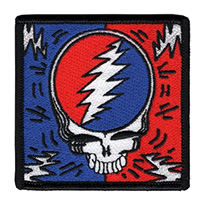 Grateful Dead- Skull & Bolts embroidered patch (ep770)