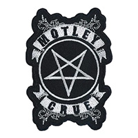 Motley Crue- Pentagram & Banner Logo Embroidered Patch (ep806)