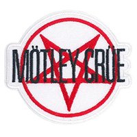Motley Crue- Red Pentagram Embroidered Patch (ep809)