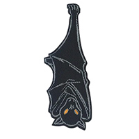 Hanging Bat embroidered patch (ep1161)