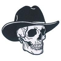 Cowboy Skull embroidered patch (ep1207)