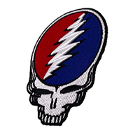 Grateful Dead- 3D Steal Your Face embroidered patch (ep1213)
