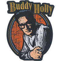 Buddy Holly- Portrait embroidered patch (ep1224)