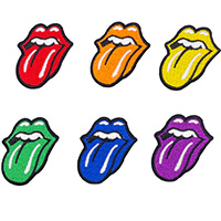 Rolling Stones- Small Tongue embroidered patch (Various Colors) (ep1264)