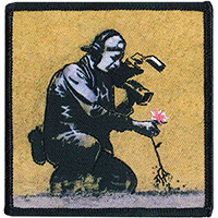 Banksy- Flower Puller embroidered patch (ep1027)