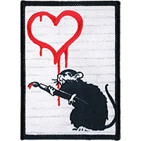 Banksy- Graffiti Rat embroidered patch (ep1031)