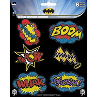 DC Comics- Batman Action Bursts 6 Mini Embroidered Patch Set (ep1293)
