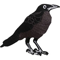 Crow embroidered patch (ep531)