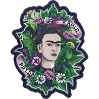 Frida Kahlo- Flowers embroidered patch (ep1143)
