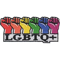 LGBTQ Fists embroidered patch (ep25)