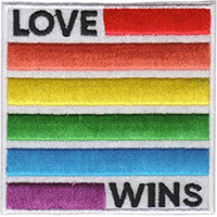 Love Wins embroidered patch (ep1194)