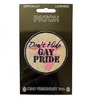 Don't Hide Gay Pride (Small) embroidered patch (ep819)