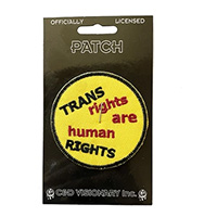 Trans Rights Are Human Rights (Small) embroidered patch (ep822)