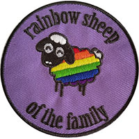 Rainbow Sheep Of The Family embroidered patch (ep370)