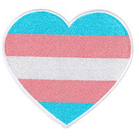 Trans Heart embroidered patch (ep1386)