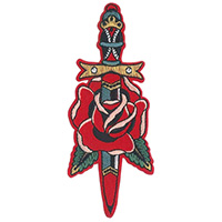 Knife & Rose embroidered patch (ep1272)
