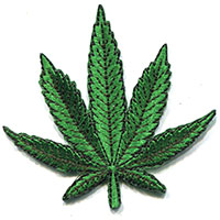 Pot Leaf Embroidered Patch
