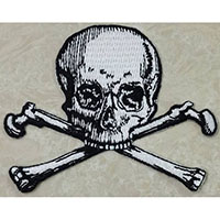 Skull & Crossbones Embroidered Patch