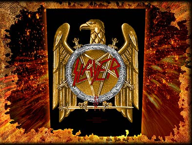 Slayer- Golden Eagle Sewn Edge Back Patch (bp17)