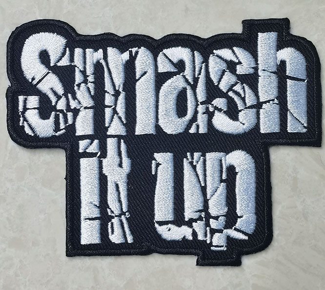 Smash it Up embroidered patch