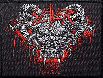 Slayer- Horned Skull woven patch (ep506)