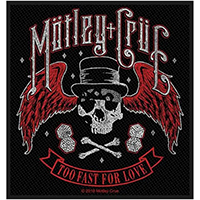 Motley Crue- Too Fast For Love Woven Patch (ep673)