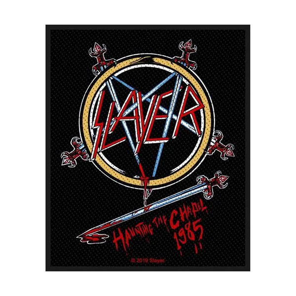 Slayer- Haunting The Chapel 1985 woven patch (ep547) (Import)