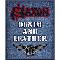 Saxon- Denim And Leather Woven patch (ep626) (Import)
