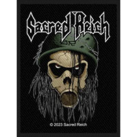 Sacred Reich- Skull Woven patch (ep1424)