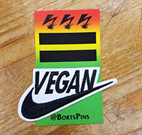 Vegan Swoosh Patch by Bort's Pin Emporium (EP961)