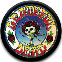 Grateful Dead- Skull & Roses pin (pinX223)