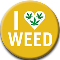 I Love Weed pin (pinx200)