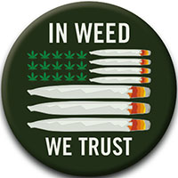 In Weed We Trust pin (pinx195)
