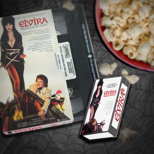 Elvira VHS Enamel Pin from Kreepsville 666 (MP131)