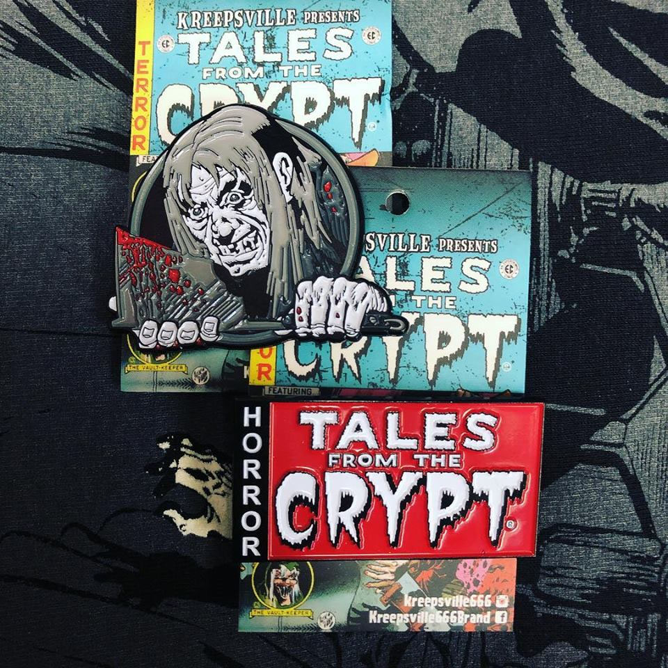 Tales From the Crypt Enamel Pin by Kreepsville 666 - XL Crypt Keeper w Axe (mp256)