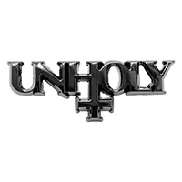 Unholy Text Enamel Pin by Kreepsville 666 (MP301)
