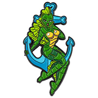 Creature Anchor Girl Enamel Pin by Kreepsville 666 - (mp96)