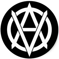 Vegan Anarchy Symbol pin (pinZ183)