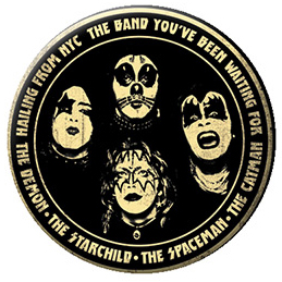 Kiss- Hailing From NYC pin (pinX514)