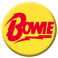 David Bowie- Yellow And Red Logo pin (pinX103)