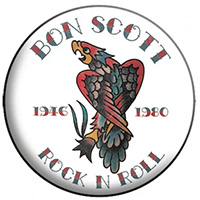 Bon Scott- Rock N Roll pin (pinX463)