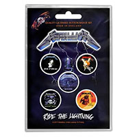 Metallica- Ride The Lightning 5 Pin Set (Imported)